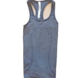 Lululemon running tank, blk and white size 2